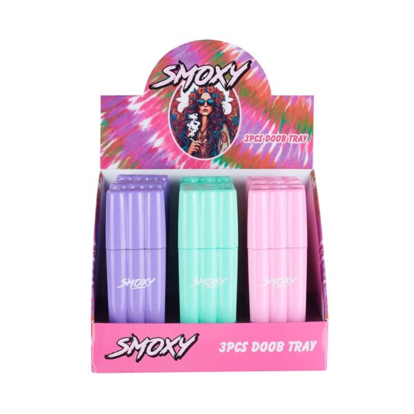 Smoxy 3 pc Doob Tray-12ct Display